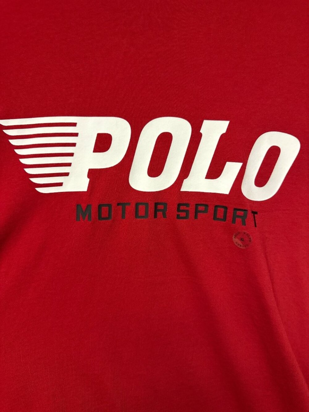 Polo Ralph Lauren Motorsport Long Sleeve T Shirt Men's XL Red Racing Cotton NWT - Picture 5 of 12